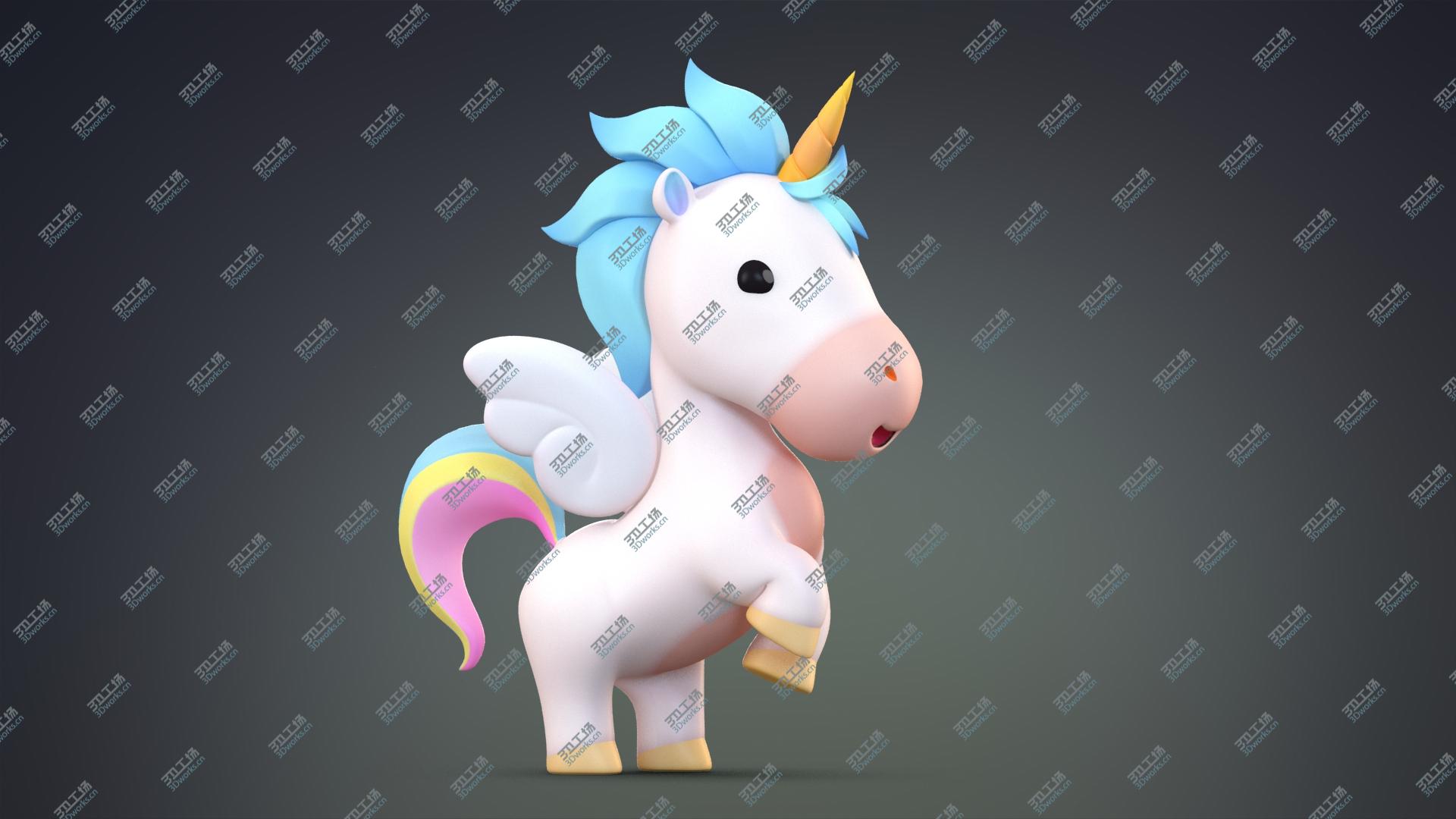 images/goods_img/202104094/Cartoon Pegasus Unicorn 3D model/1.jpg